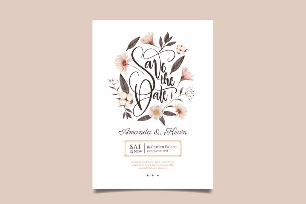 Save the date card