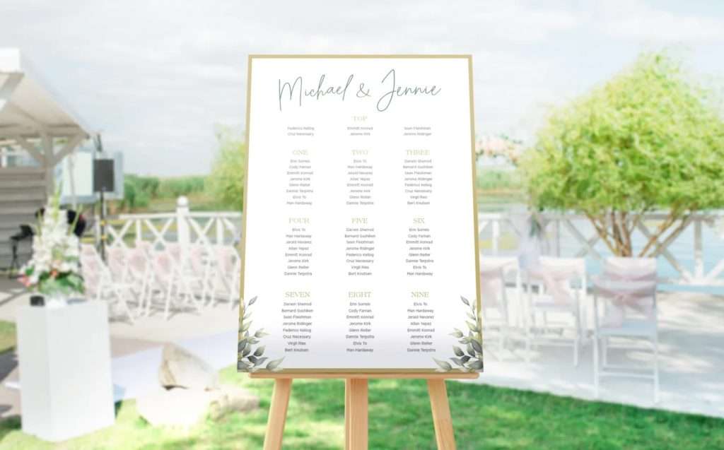 table plan