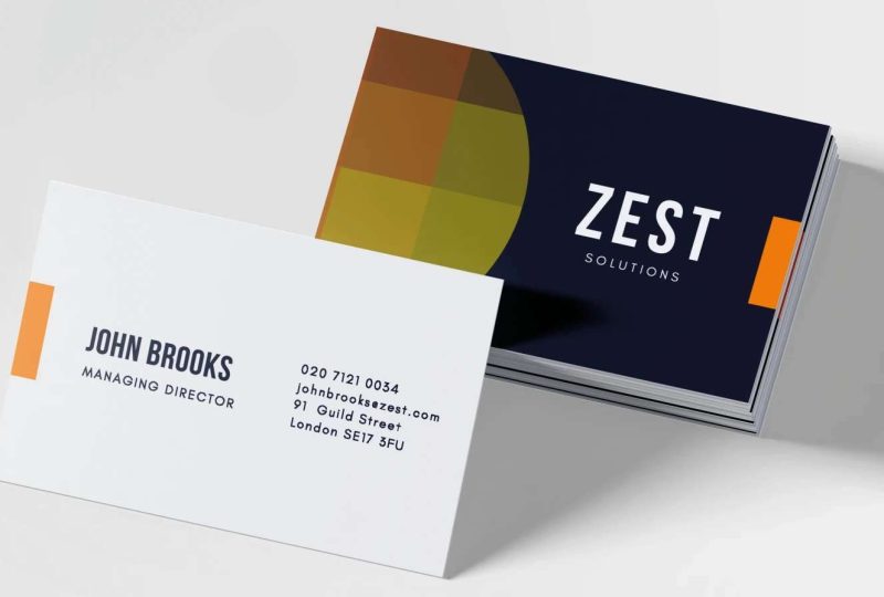 Soft Touch Laminated Business Cards